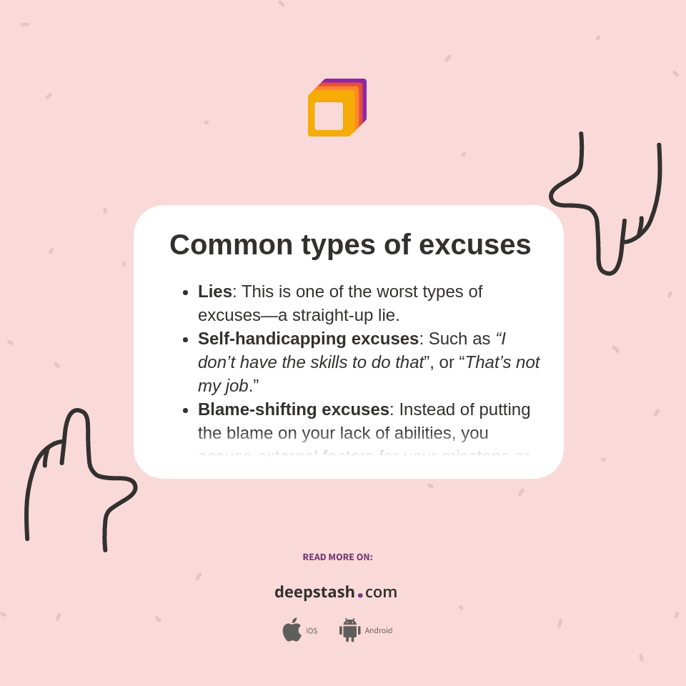 découvrez les différentes excuses utilisées au quotidien, qu'elles soient légères ou plus sérieuses. explorez les raisons derrière ces justifications et apprenez à naviguer dans des situations délicates avec authenticité et compréhension.